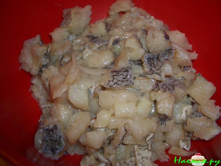 Оладьи из палтуса с брокколи