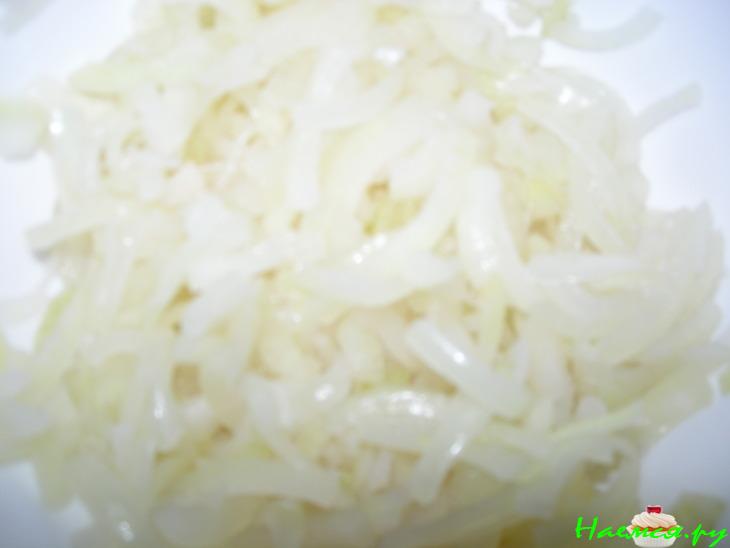 Салат из кальмаров с шампиньонами