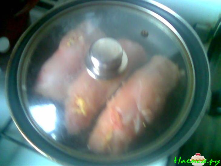 Рулетики куриные