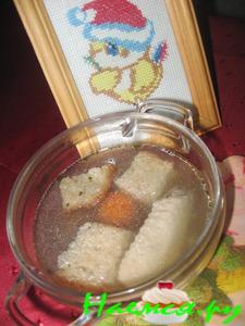 Легкий супчик с куриными крылышками