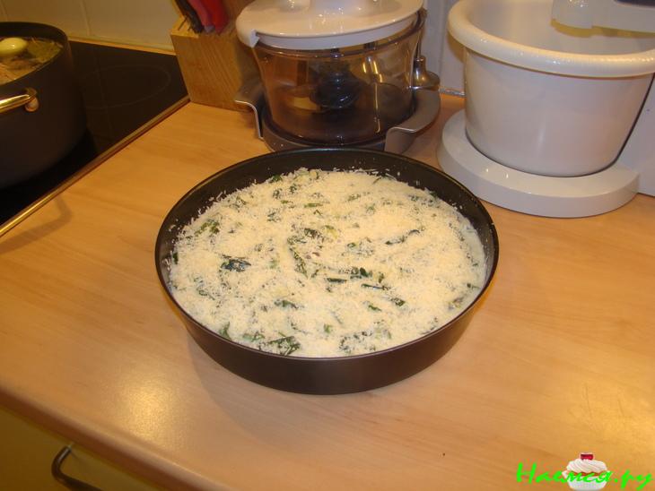 Сырно-овощной торт