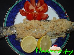 Радужная форель под штрейзельной крошкой