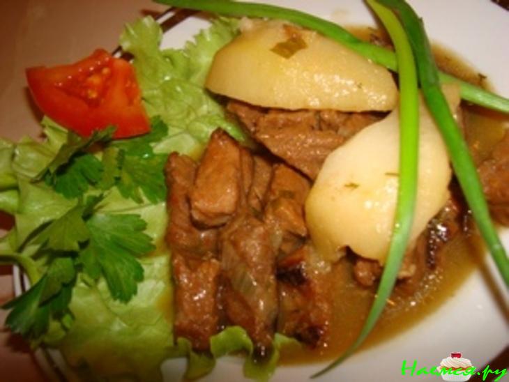 КВАСная говядина с грушами и медом