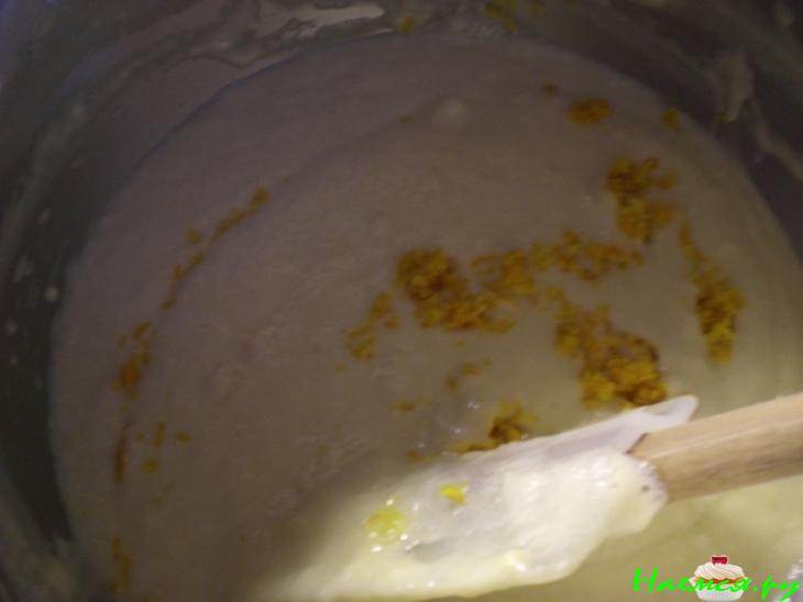 Сырно-апельсиновый торт с шоколадной мастикой