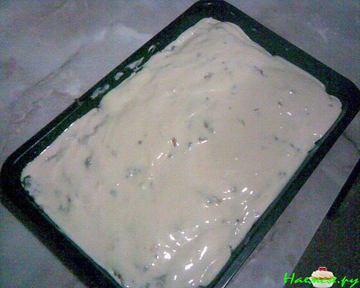 Пирог с шампиньонами и сыром