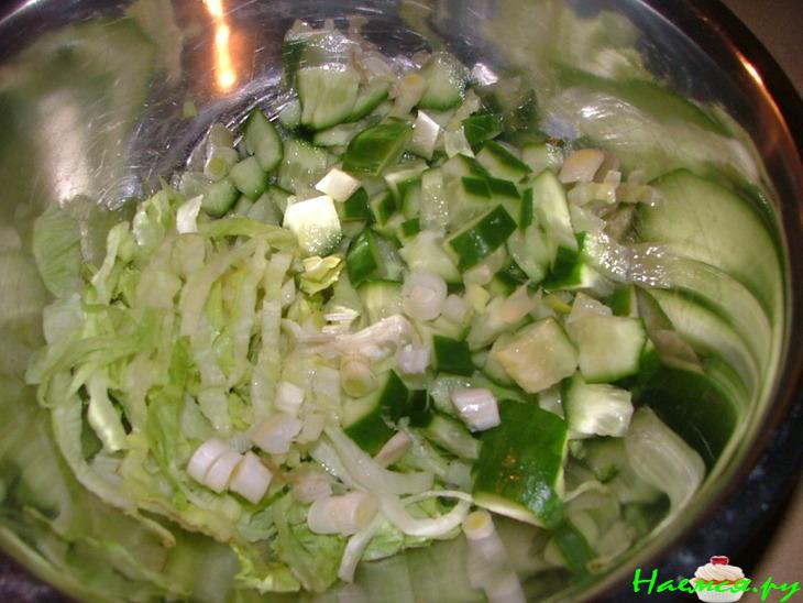 Изысканный салат из халлуми