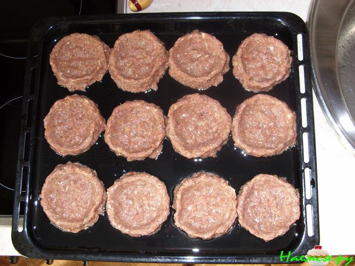 Гнезда из смешанного фарша