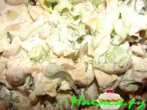 Салат "Осенний" с шампиньонами