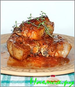 Свиные ребрышки в маринаде из лимона