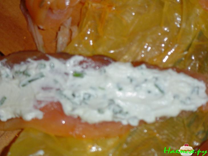 Закуска 'Завитушки из горбуши'