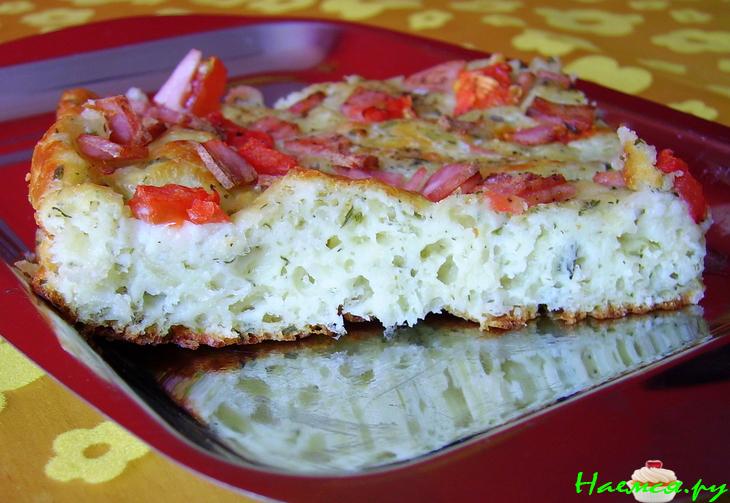 Сырный пирог с зеленью (типа Пиццы)