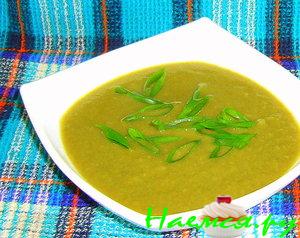 Суп-пюре из цветной капусты и ревеня