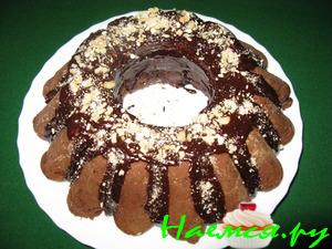 Кекс сметанный с кусочками халвы