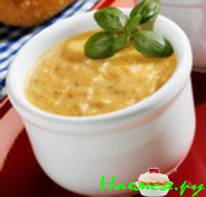 Сырный суп с луком Сырный суп с луком