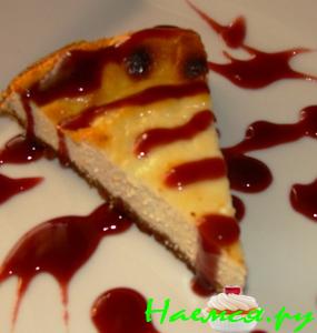 Пирог творожный с йогуртом