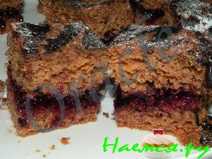 Бисквитные пирожные с джемом из черной смородины!