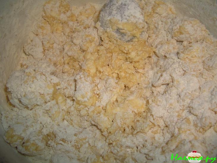 Пирог с творогом и повидлом