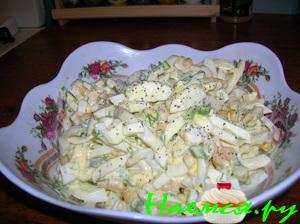 Салатик "Кальмар+кукуруза"