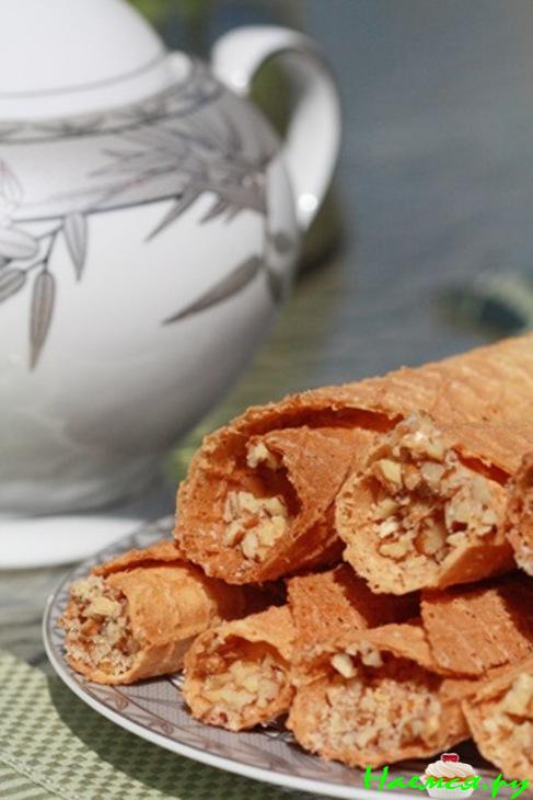 Хрустящие трубочки со сгущенкой