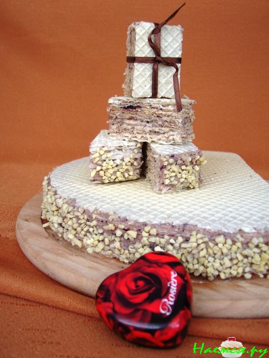 Вафельный тортик с джемом Вафельный тортик с джемом