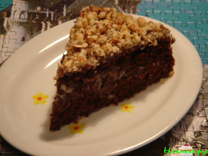 Шоколадно - кокосовый торт (турецкий шоколадный пирог)