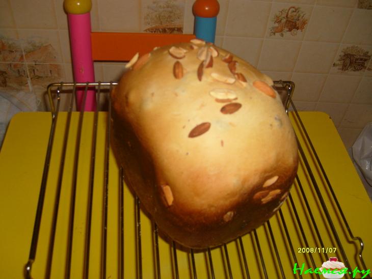 Сдобный пирог с изюмом (для хлебопечки)