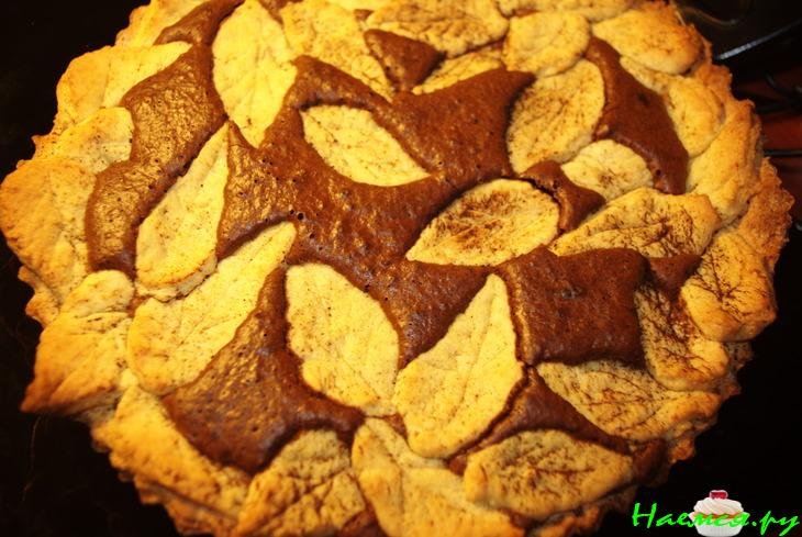 Теплый пирог с шоколадом