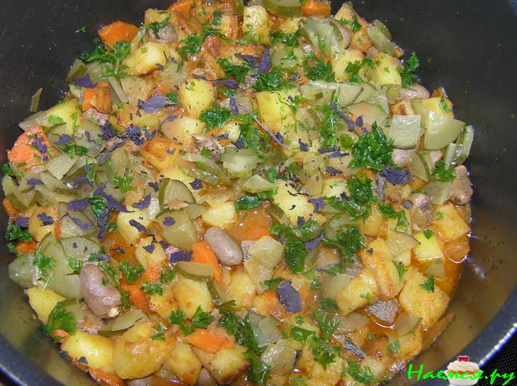 Азу по-татарски с сердечками (вариант)