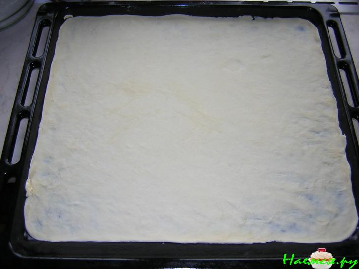 Слоеный пирог с семгой