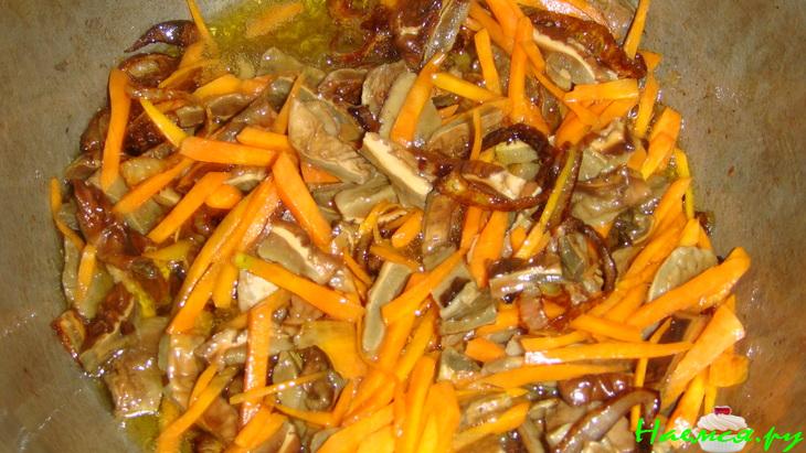 Плов с белыми грибами (постный)