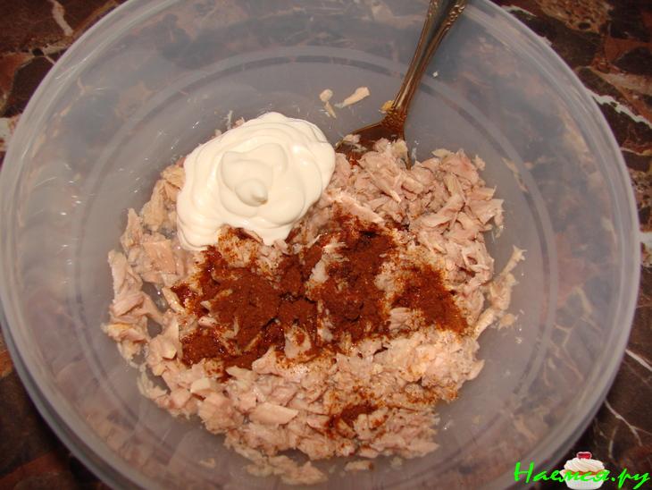 Салат с тунцом в собственном соку