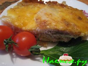 Рыба в сырном суфле  