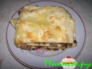 Псевдолазанья с грибами