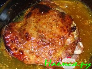 Бедро индейки в яблочном соке