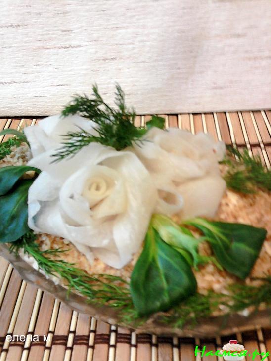 Салат "Белые розы"