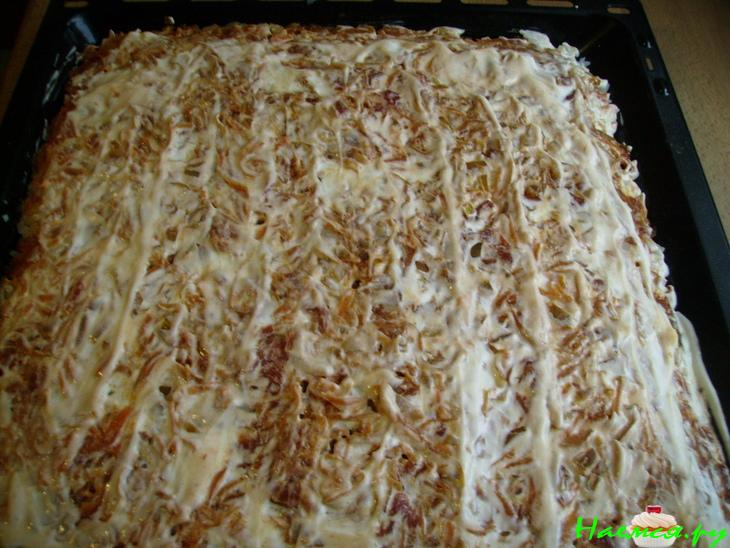 Рыбная запеканка с рисом и сыром