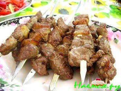 Шашлык из баранины по-адыгейски