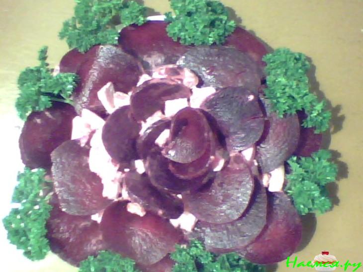 Салат "Чёрная роза"