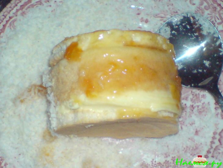 Пирожные с творожно-манговым кремом