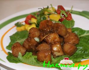 Морской гребешок "терияки"