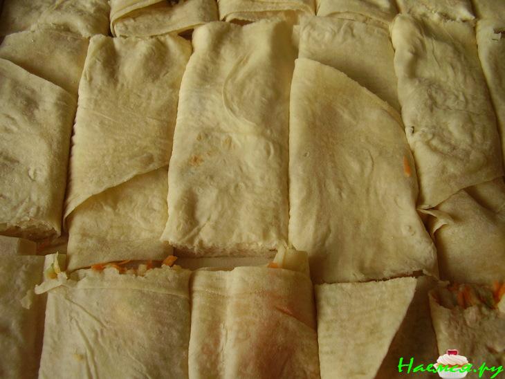 Рулеты из армянского лаваша с паштетом