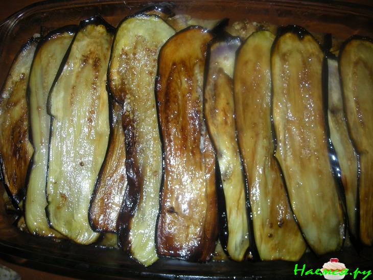 Мусака с фаршем и сыром