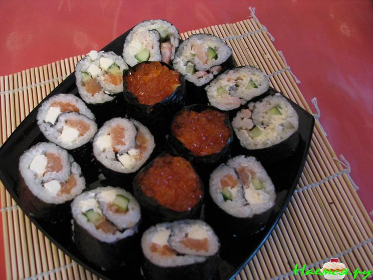 Роллы для ужина с друзьями