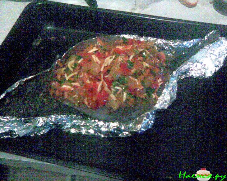 Пеленгас с пикантной овощной начинкой