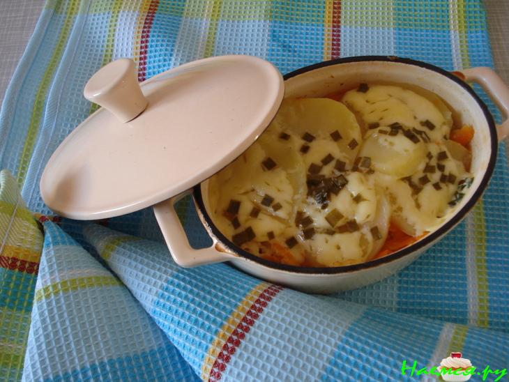 Рыба в горшочках