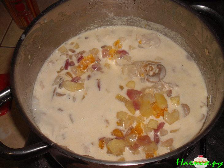 Куриная грудка с фруктами