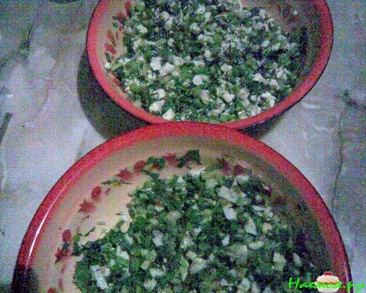 Черемша - 2 варианта начинки для пирожков