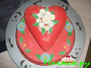 Торт 'Ко дню влюблённых'