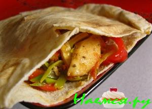 Арабский хлеб & мясо GYROS