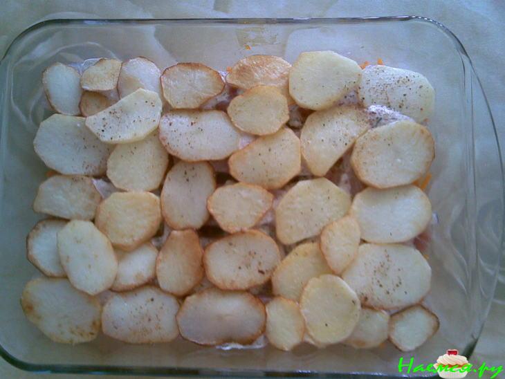 Запеканка "Рыбка в шубке"